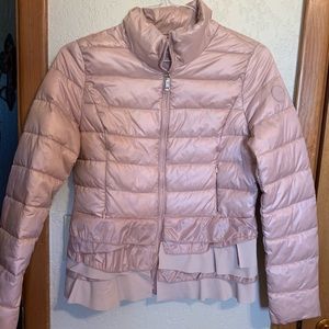T Tahari Jackets & Coats - T Tahiti blush pink ruffle jacket medium T Tahari Jackets & Coats - T Tahiti blush pink ruffle jacket medium